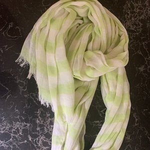 striped Kinross cashmere scarf